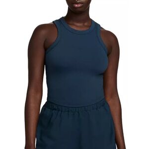 Nike Women's One Fitted Dri-FIT Cropped Tank Top - armory navy